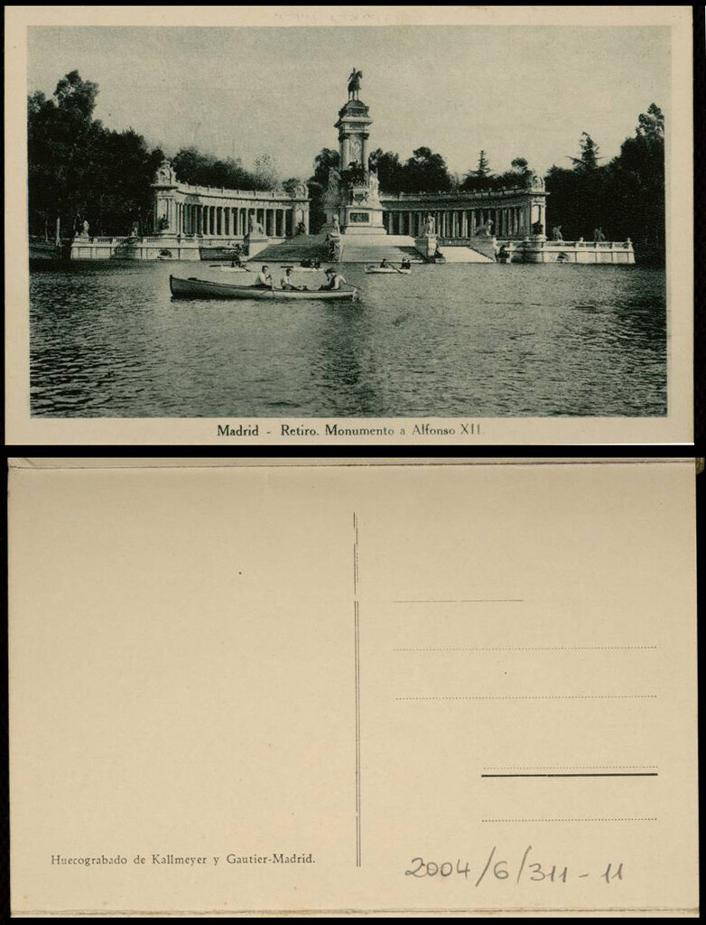 Miniatura de Retiro. Monumento a Alfonso XII