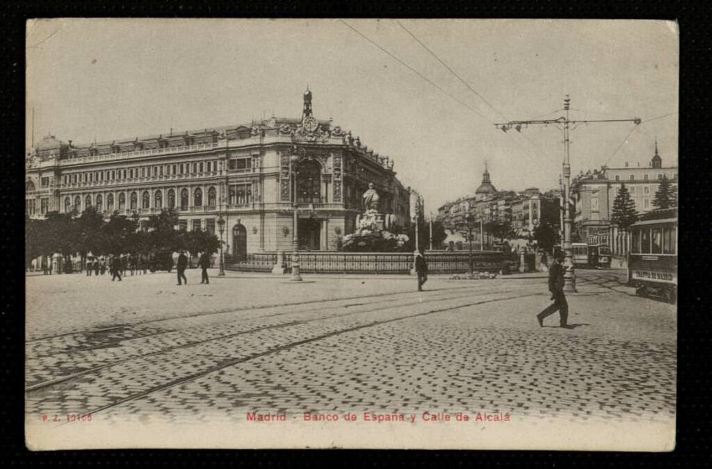 Miniatura de Banco de España y calle de Alcalá