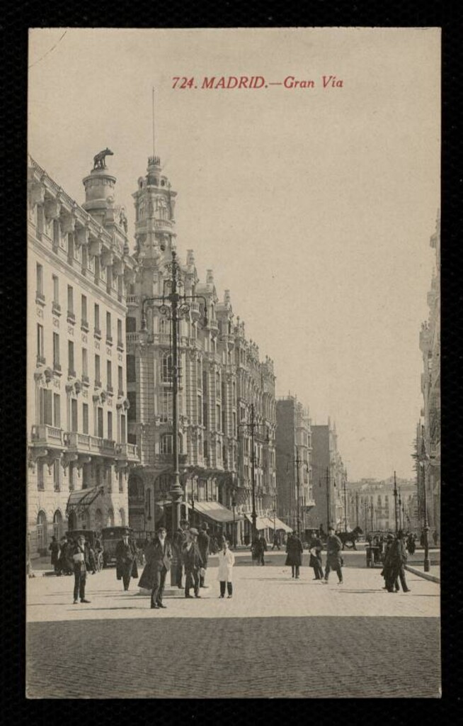 Miniatura de Gran Vía con el hotel Roma en primer término