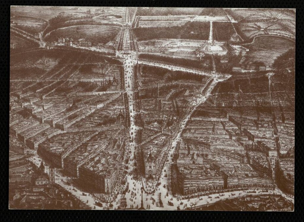 Miniatura de Madrid desde la Puerta del Sol. De la serie «España Panorámica».