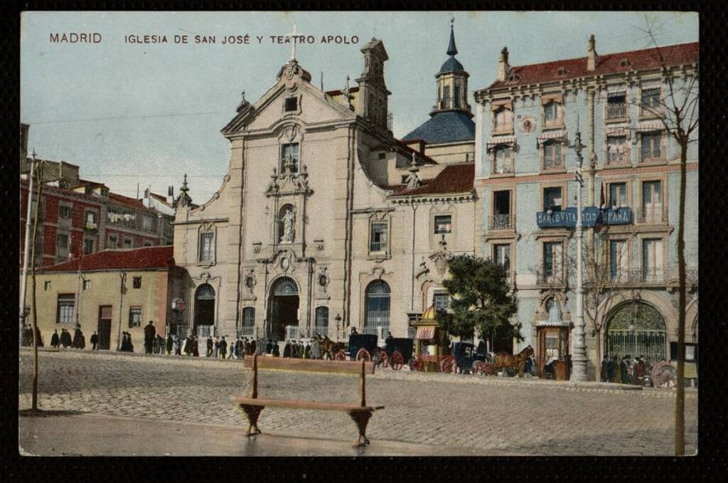 Miniatura de La iglesia de San José y el teatro Apolo