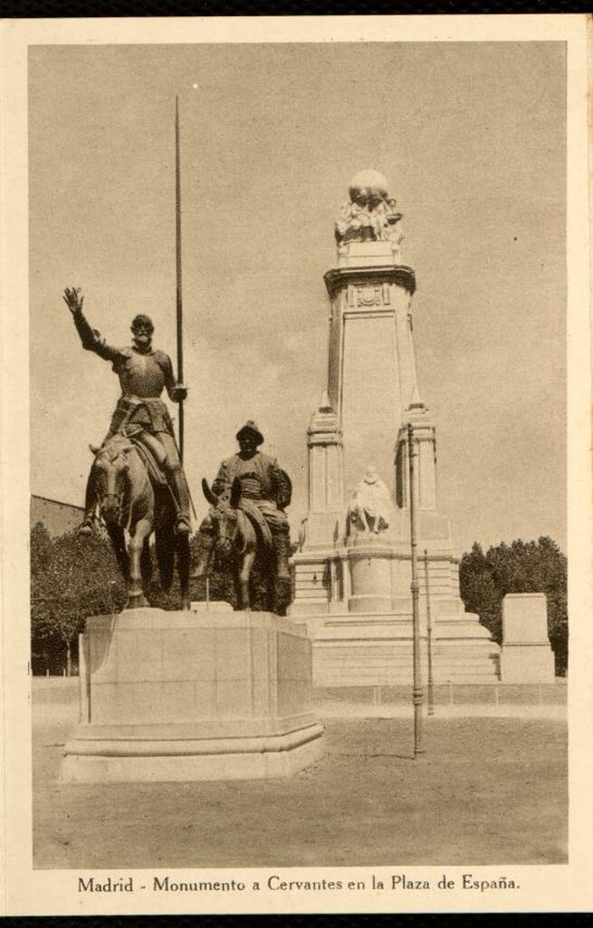 Miniatura de Monumento a Cervantes en la plaza de España