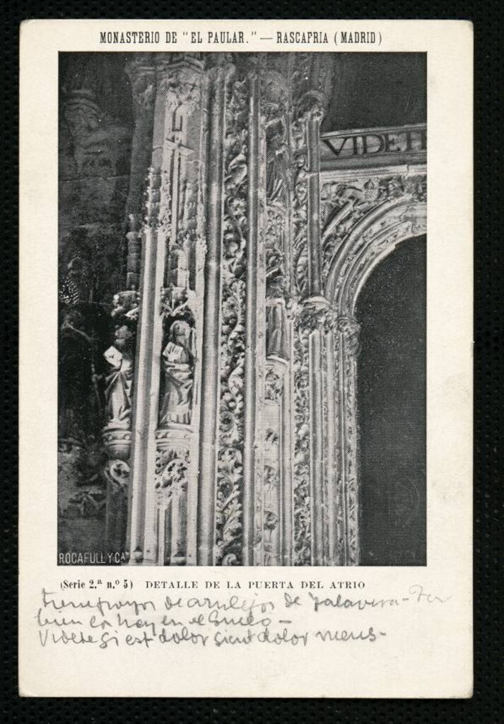 Miniatura de Detalle de la puerta del atrio del Monasterio del El Paular