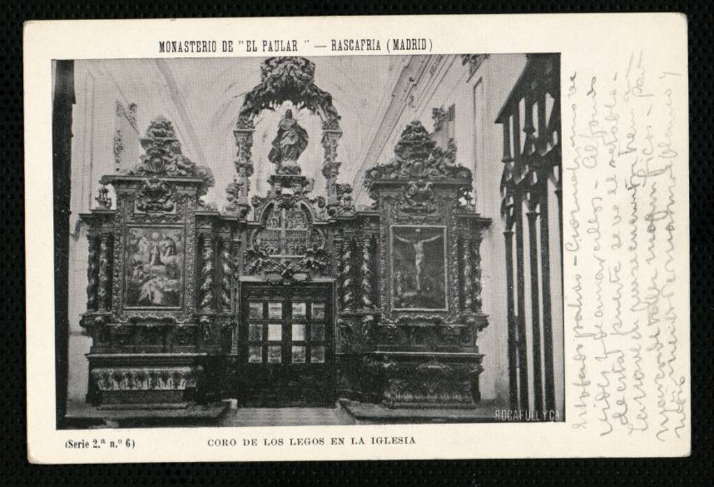 Miniatura de Coro de los legos en la iglesia del Monasterio de El Paular