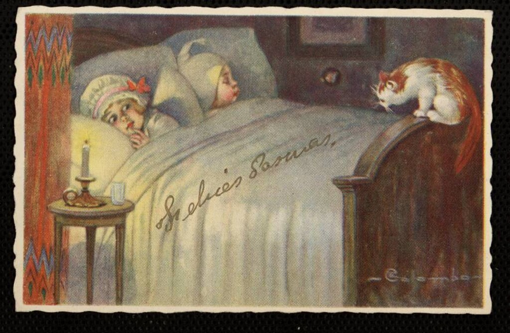 Miniatura de Niños en la cama