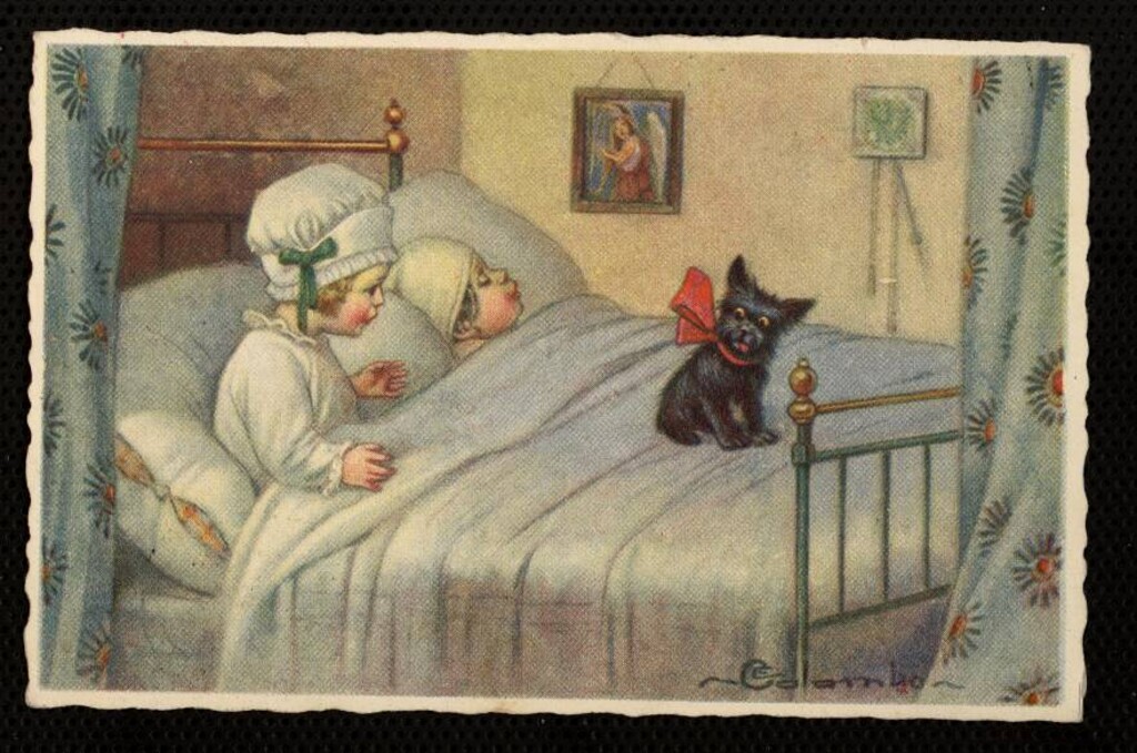 Miniatura de Niños en la cama