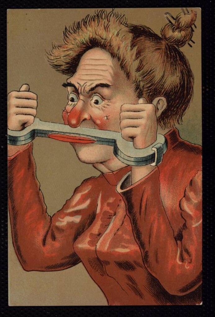 Miniatura de Caricatura de la mujer habladora