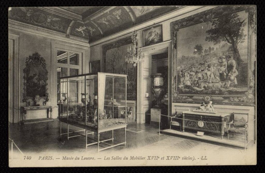 Miniatura de Paris. Musée du Louvre. Les salles du mobilier XVII et XVIII siècles