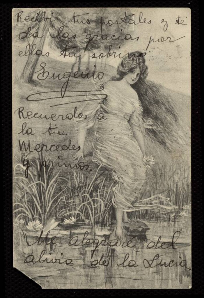 Miniatura de Dibujo de mujer en un arroyo