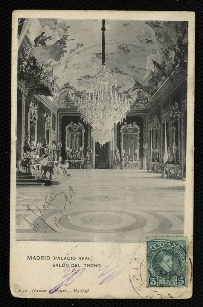 Miniatura de Palacio Real. Salón del trono
