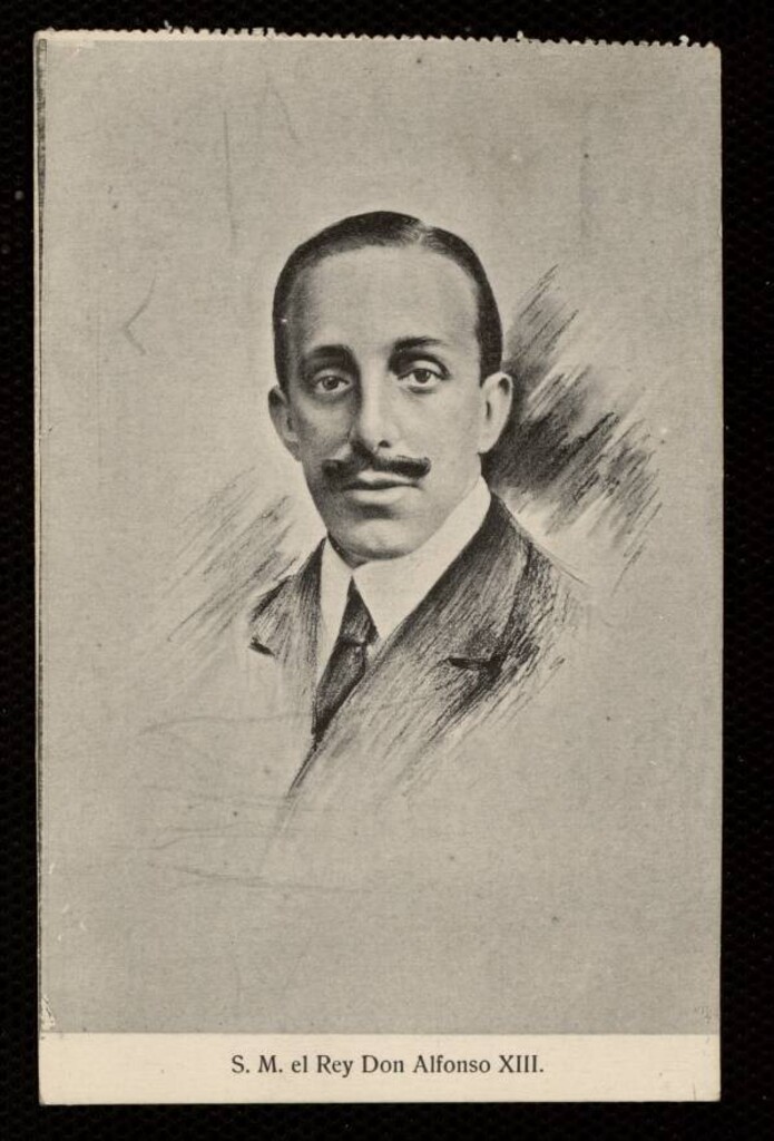 Miniatura de S. M. El Rey Alfonso XIII