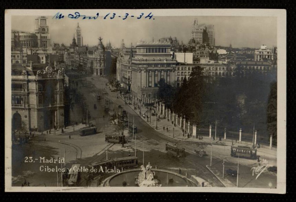 Miniatura de Cibeles y calle de Alcalá