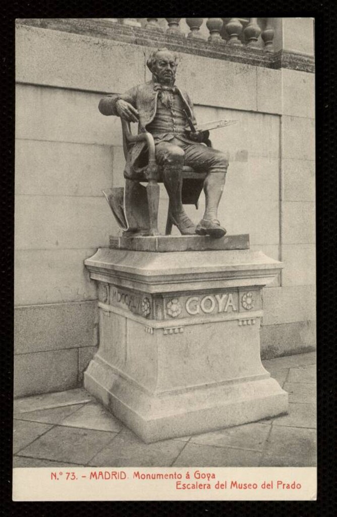 Miniatura de Monumento a Goya. Escalera del Museo del Prado