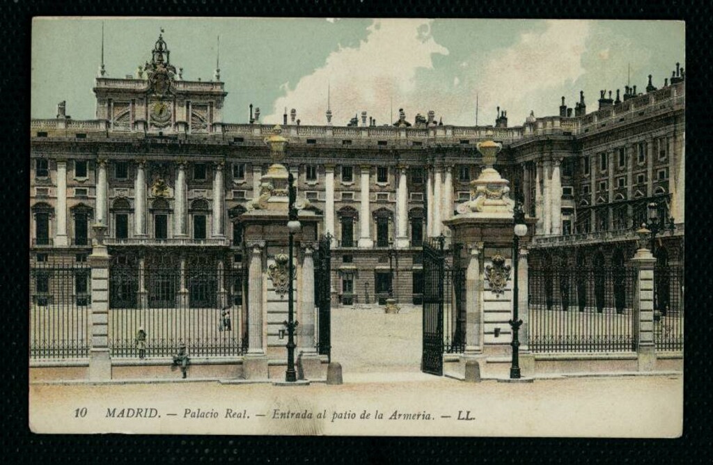 Miniatura de Palacio Real. Entrada al patio de la Armería