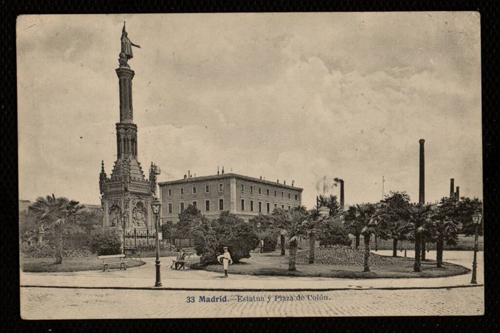 Miniatura de Estatua y Plaza de Colón