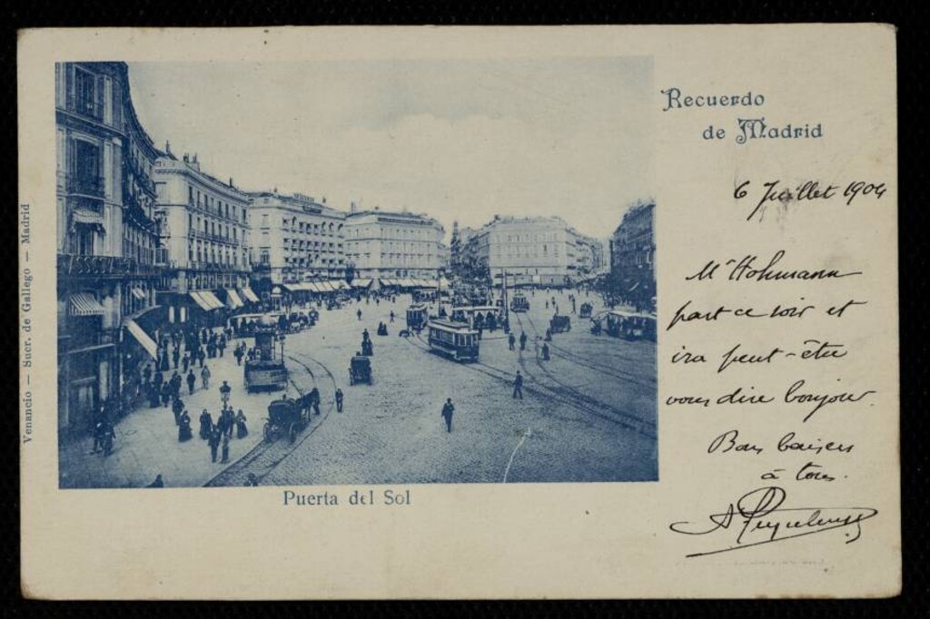 Miniatura de Recuerdo de Madrid. Puerta del Sol