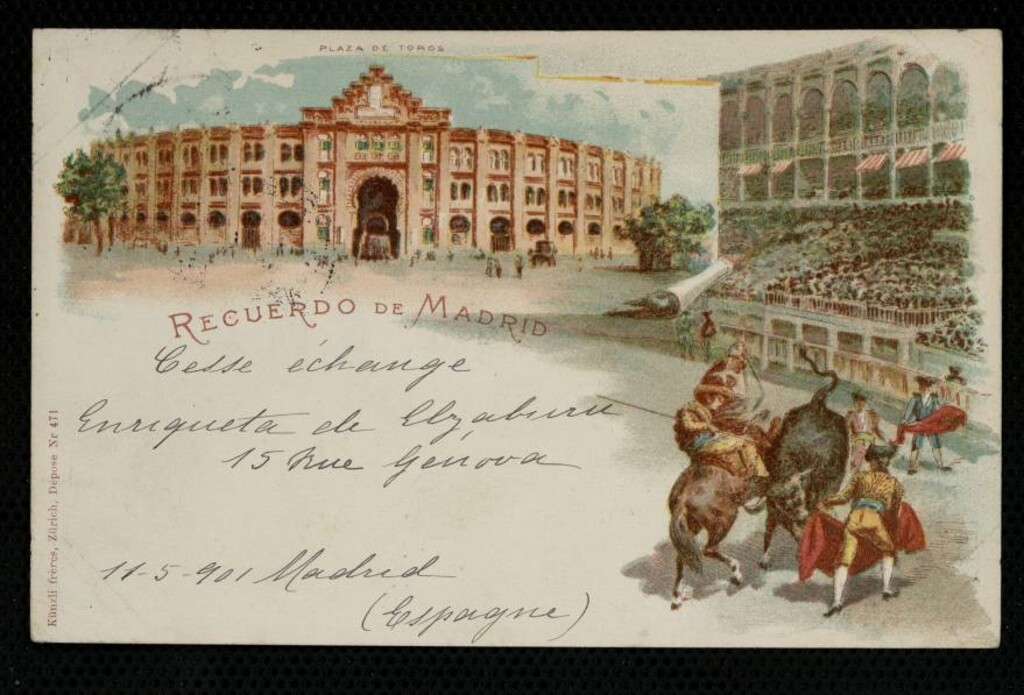 Miniatura de Recuerdo de Madrid. Plaza de Toros