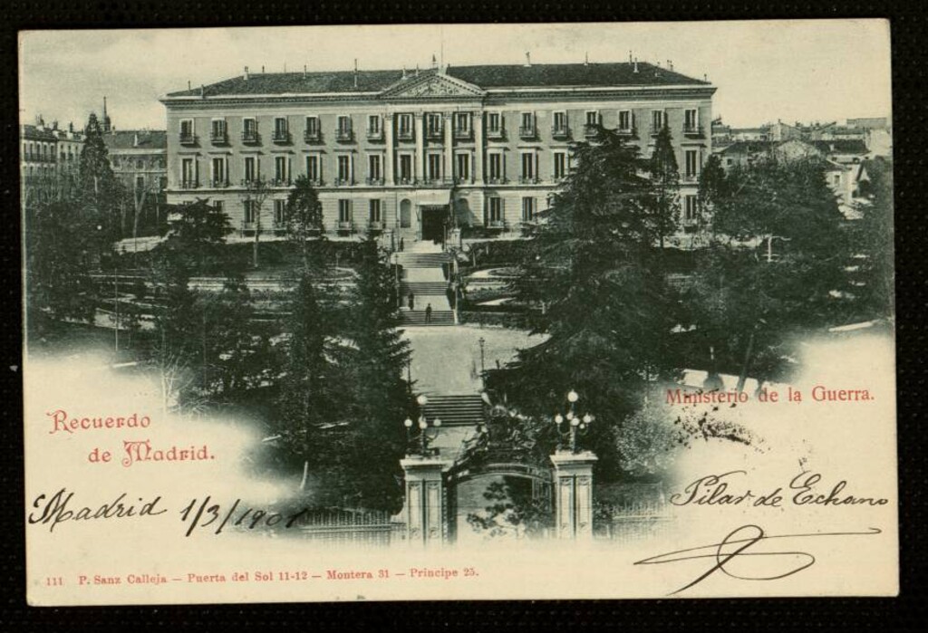 Miniatura de Recuerdo de Madrid. Ministerio de la Guerra