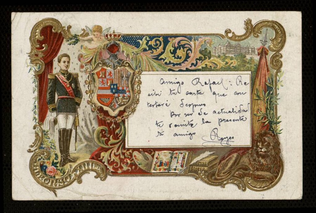 Miniatura de Recuerdo de la Coronación de S. M. el Rey de España Don Alfonso XIII