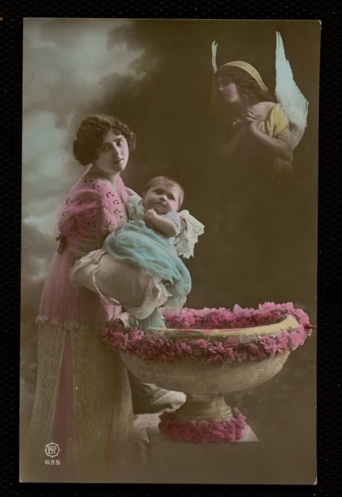 Miniatura de Mujer con un niño
