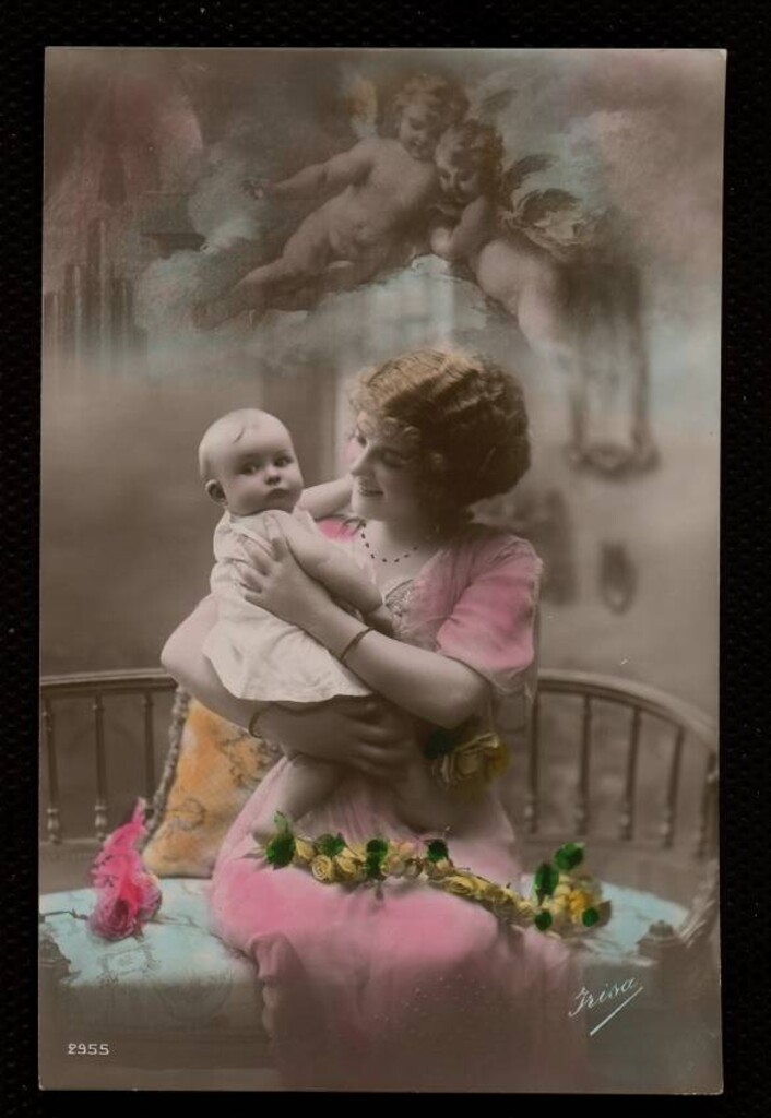 Miniatura de Mujer con un niño