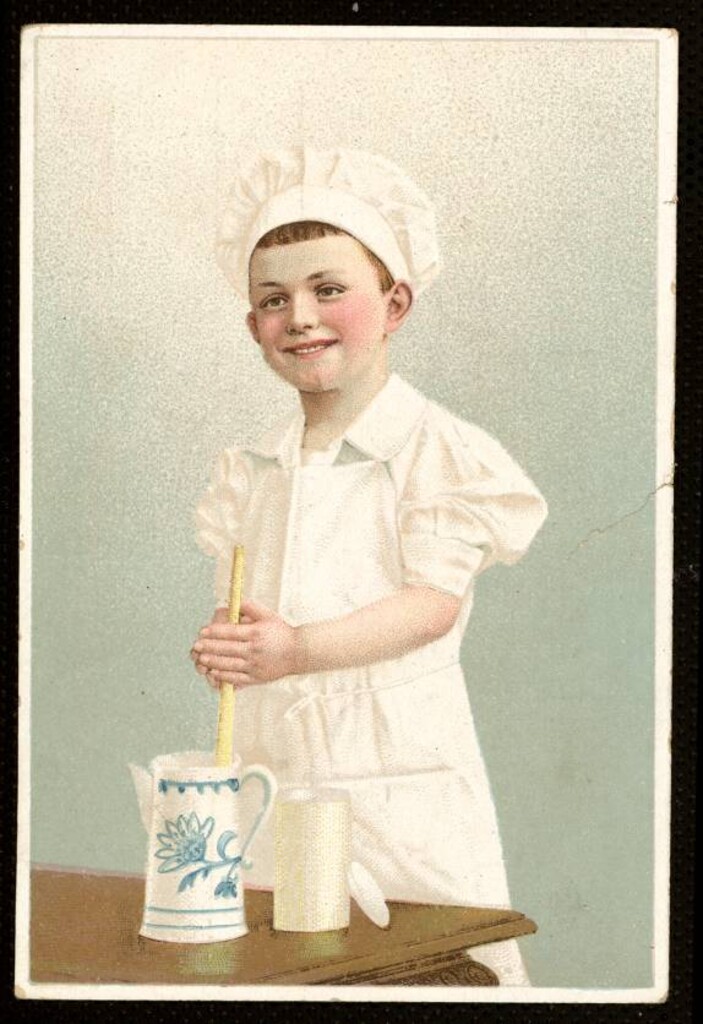 Miniatura de Niño vestido de cocinero