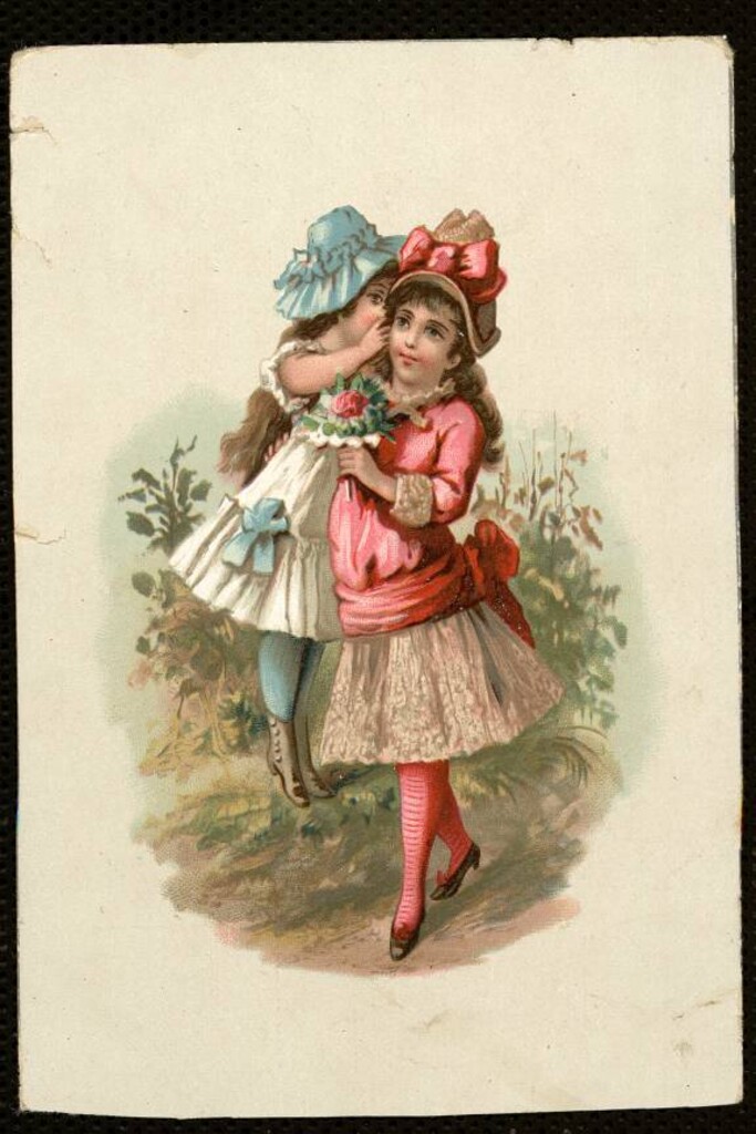 Miniatura de Niños con flores