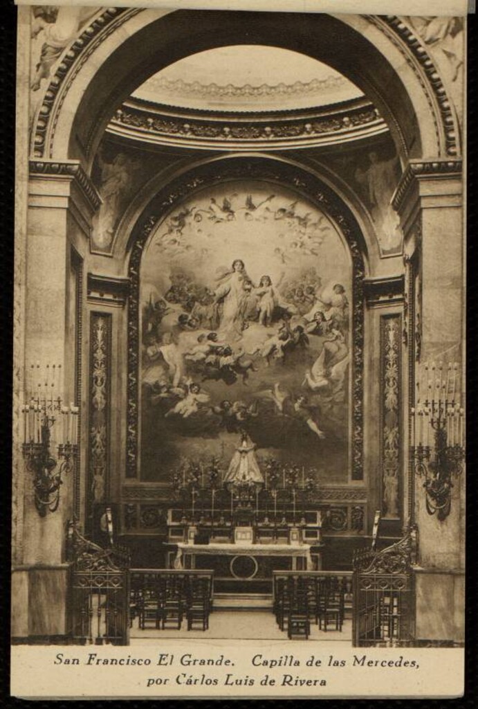 Miniatura de San Francisco El Grande. Capilla de las Mercedes, por Carlos Luis de Rivera
