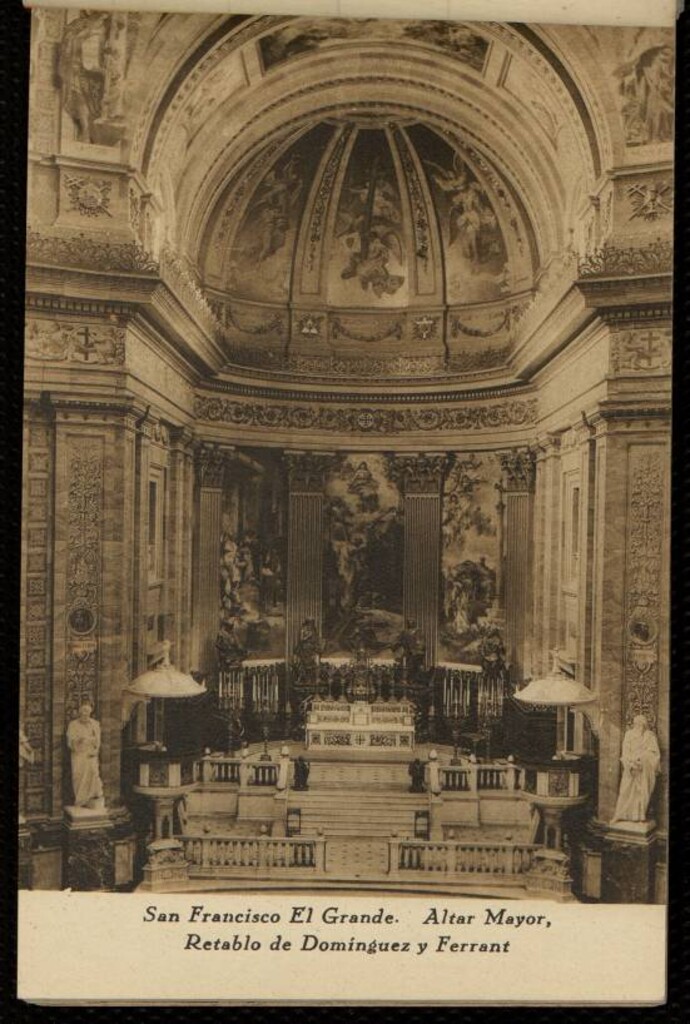 Miniatura de San Francisco El Grande. Altar Mayor, Retablo de Dominguez y Ferrant