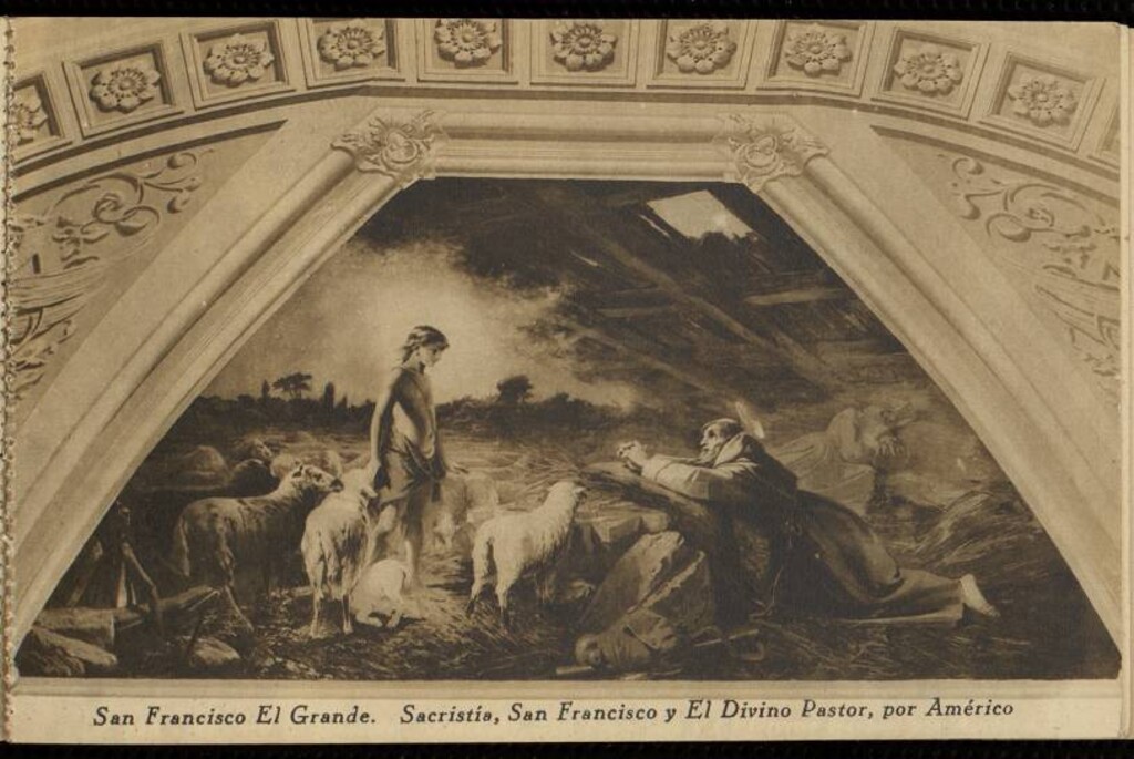 Miniatura de San Francisco El Grande. Sacristia, San Francisco y El Divino Pastor, por Américo