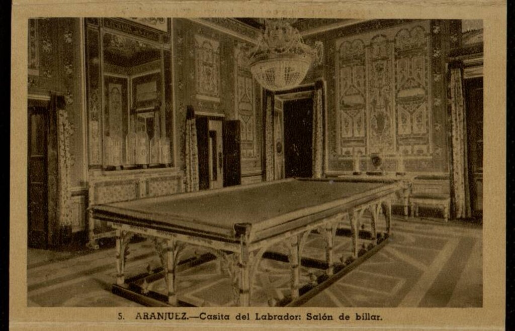 Miniatura de Salón de billar de la Casita del Labrador en Aranjuez