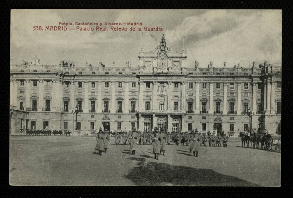Miniatura de Relevo de la Guardia en el Palacio Real