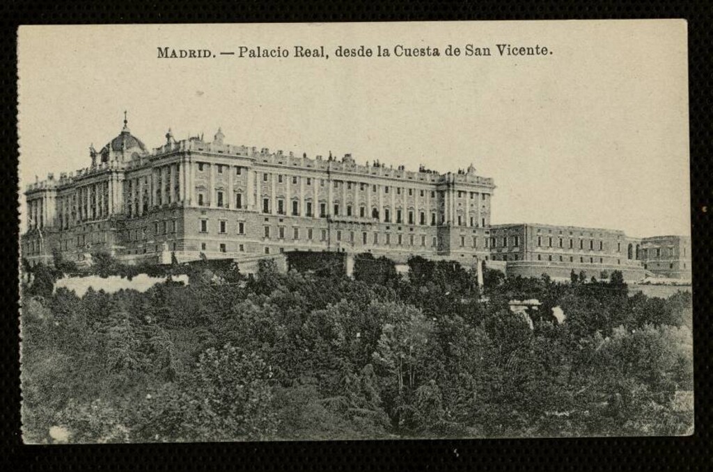 Miniatura de Palacio Real desde la Cuesta de San Vicente
