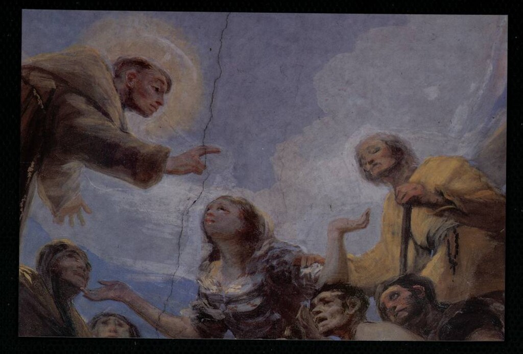 Miniatura de Ermita de San Antonio de la florida y Panteón de Goya. El milagro de San Antonio