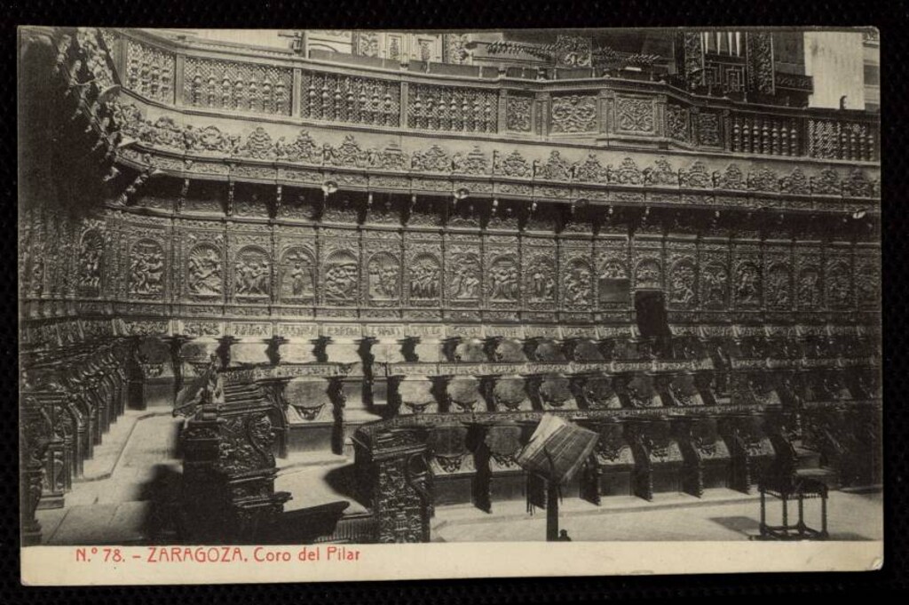 Miniatura de Zaragoza. Coro del Pilar