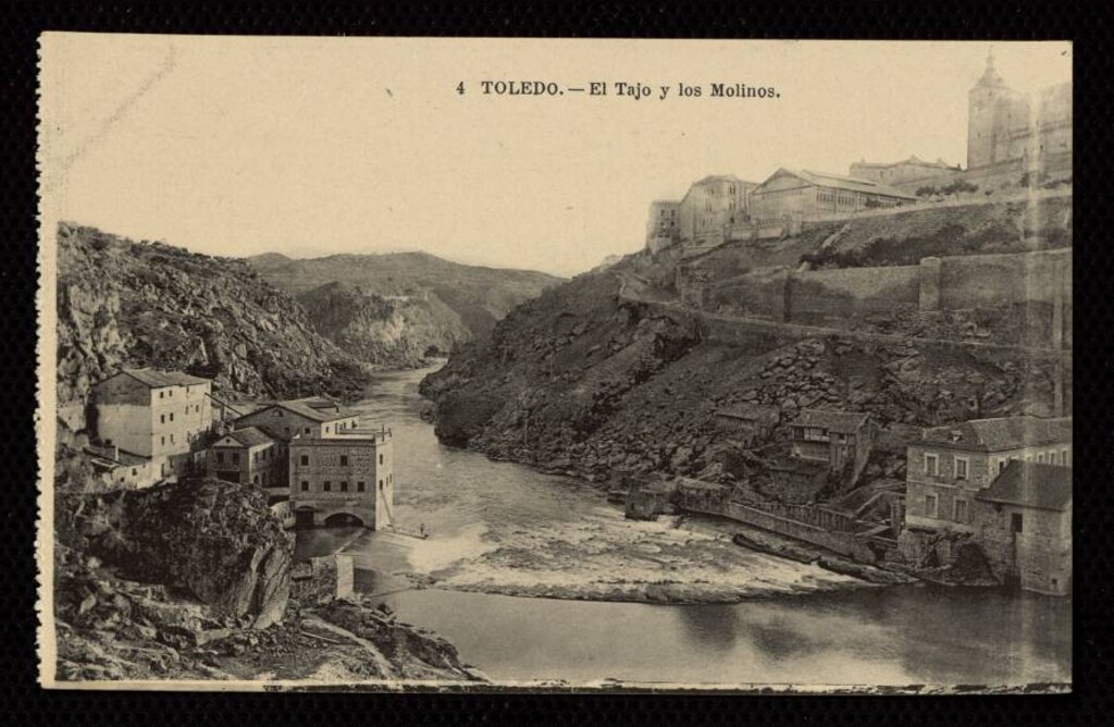 Miniatura de Toledo. El Tajo y los Molinos