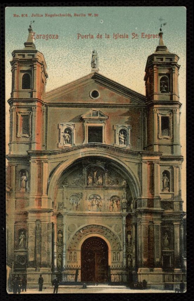 Miniatura de Zaragoza. Puerta de la Iglesia de Santa Engracia