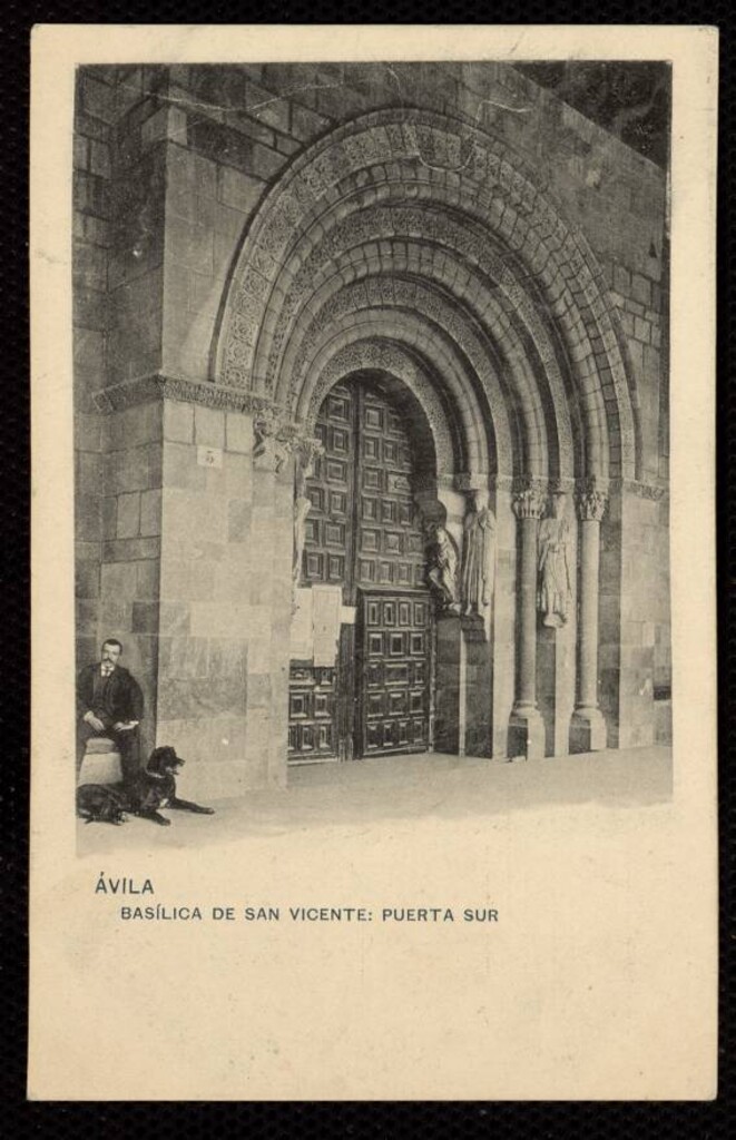 Miniatura de Ávila. Basílica de San Vicente. Puerta sur