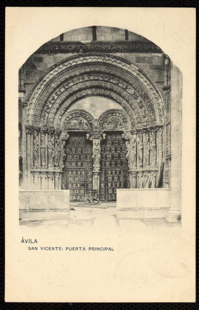 Miniatura de Ávila. Basílica de San Vicente. Puerta principal