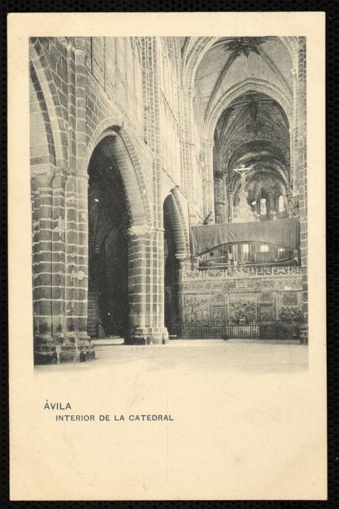 Miniatura de Ávila. Interior de la catedral