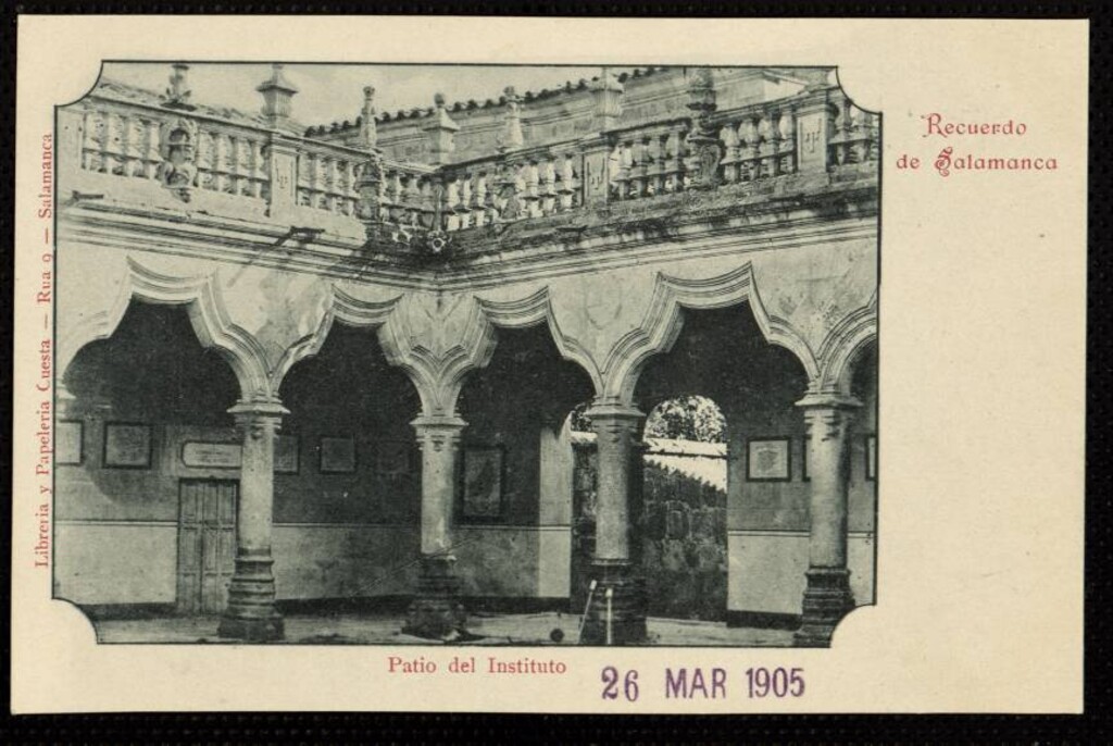 Miniatura de Salamanca. Patio del Instituto