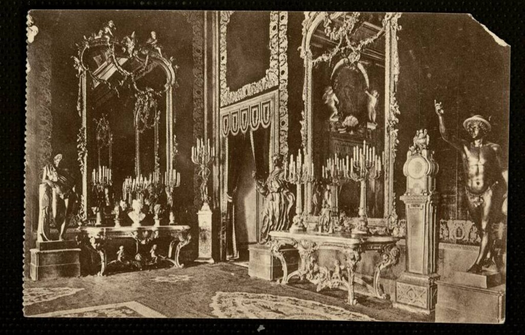 Miniatura de Palacio Real. Espejos del Salón del Trono
