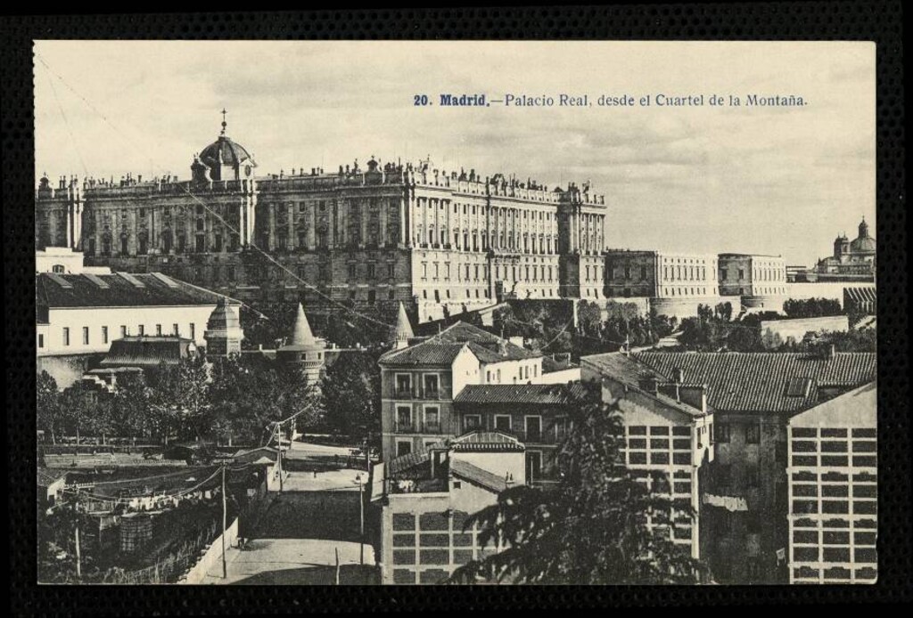 Miniatura de Palacio Real desde el cuartel de la Montaña