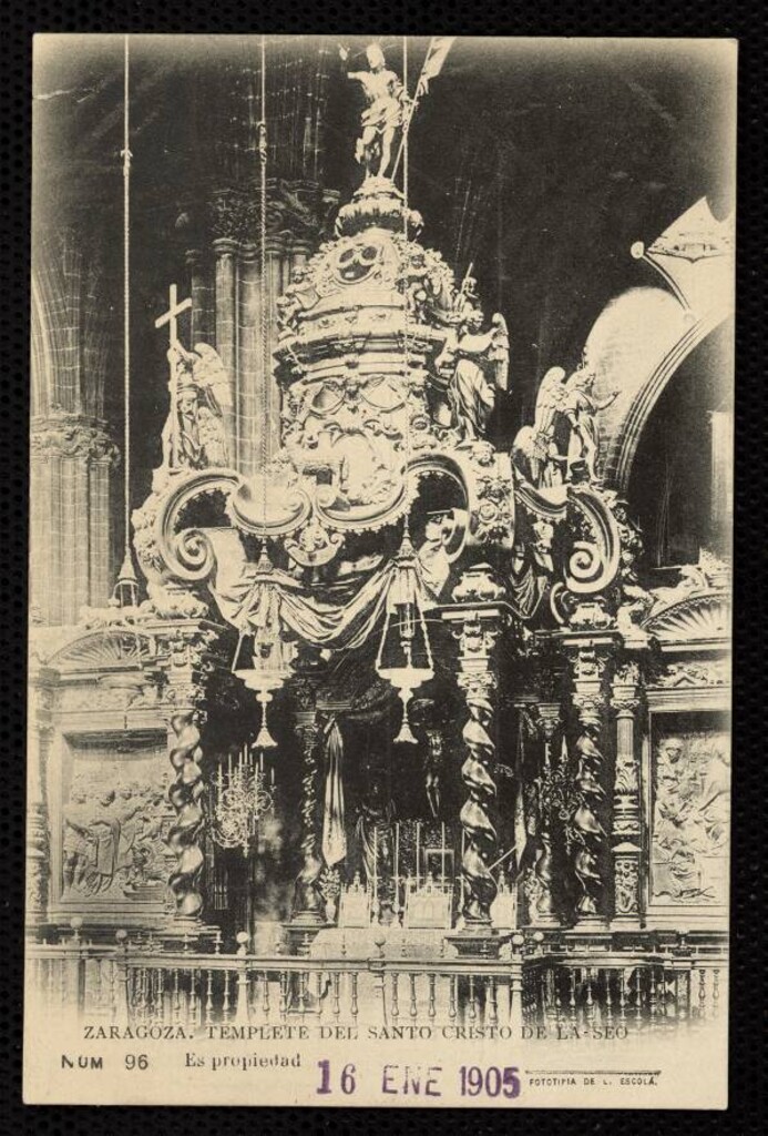 Miniatura de Zaragoza. Templete de Santo Cristo de la Seo