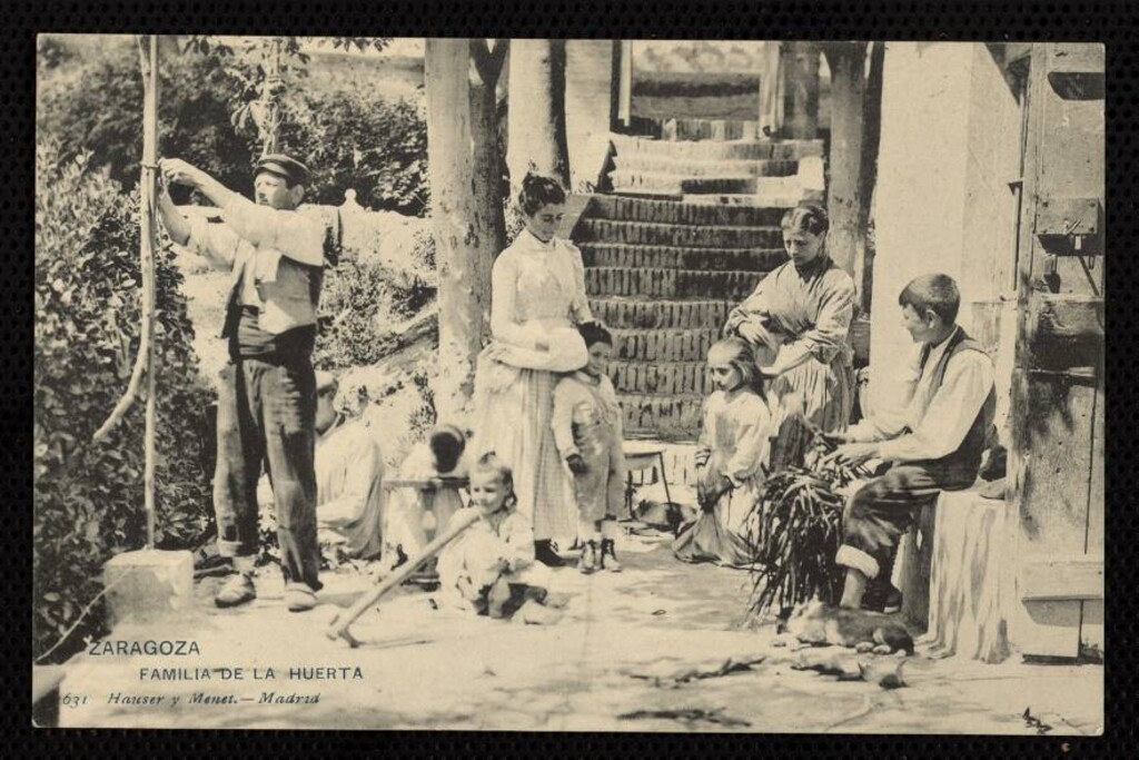 Miniatura de Zaragoza. Familia de la Huerta