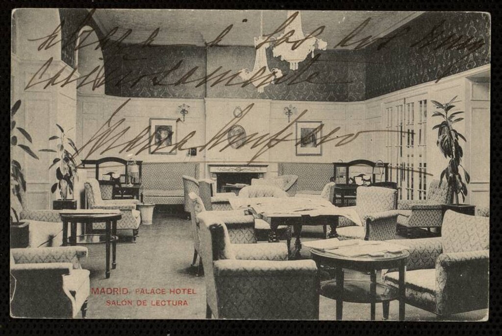 Miniatura de Palace Hotel. Salón de lectura