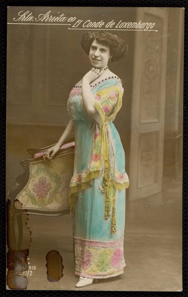 Miniatura de Antonia Arrieta representando "El conde de Luxemburgo"