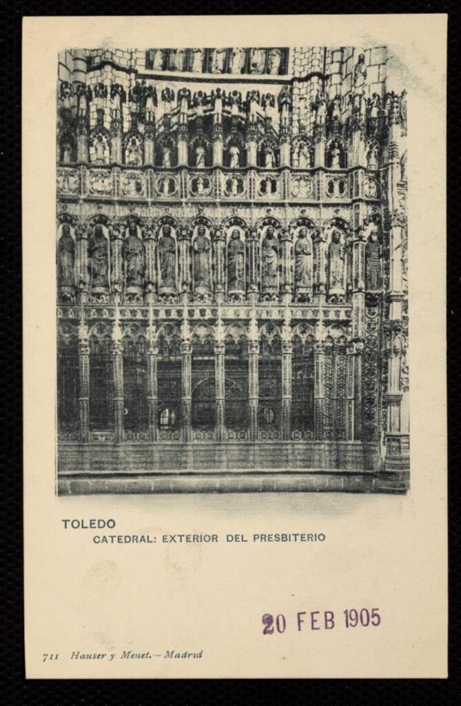 Miniatura de Toledo. Catedral. Exterior del Presbiterio