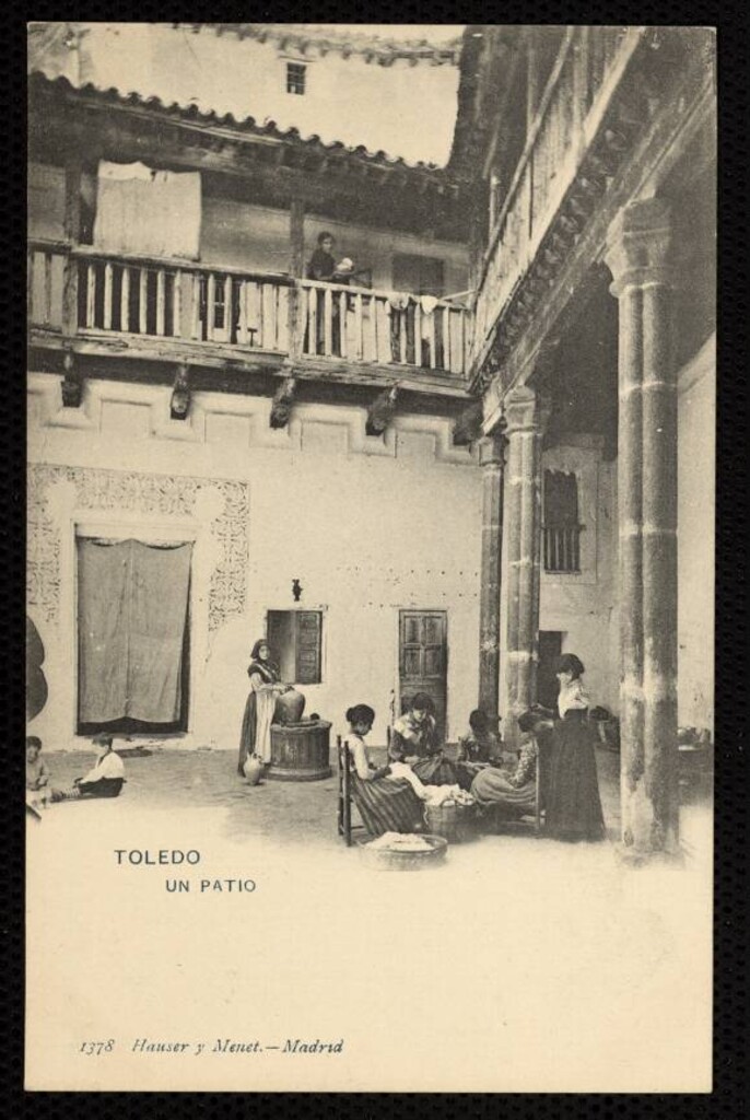Miniatura de Toledo. Un patio