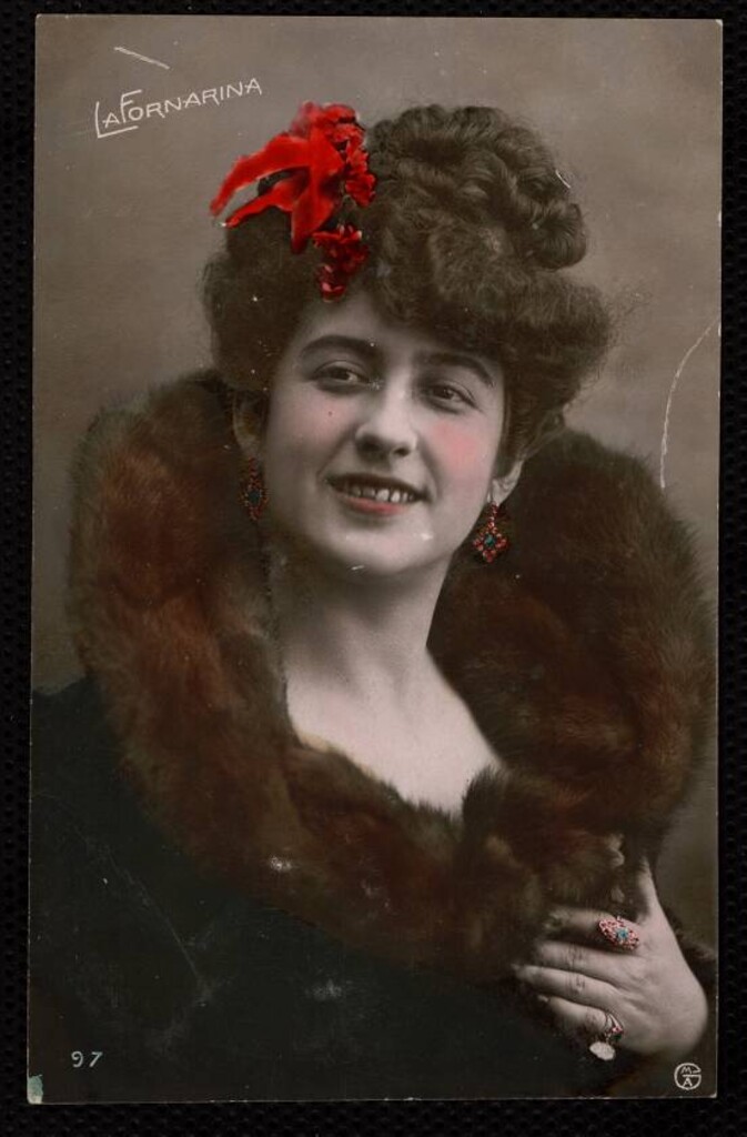 Miniatura de La Fornarina, seud. de Consuelo Bello (1885-1915)